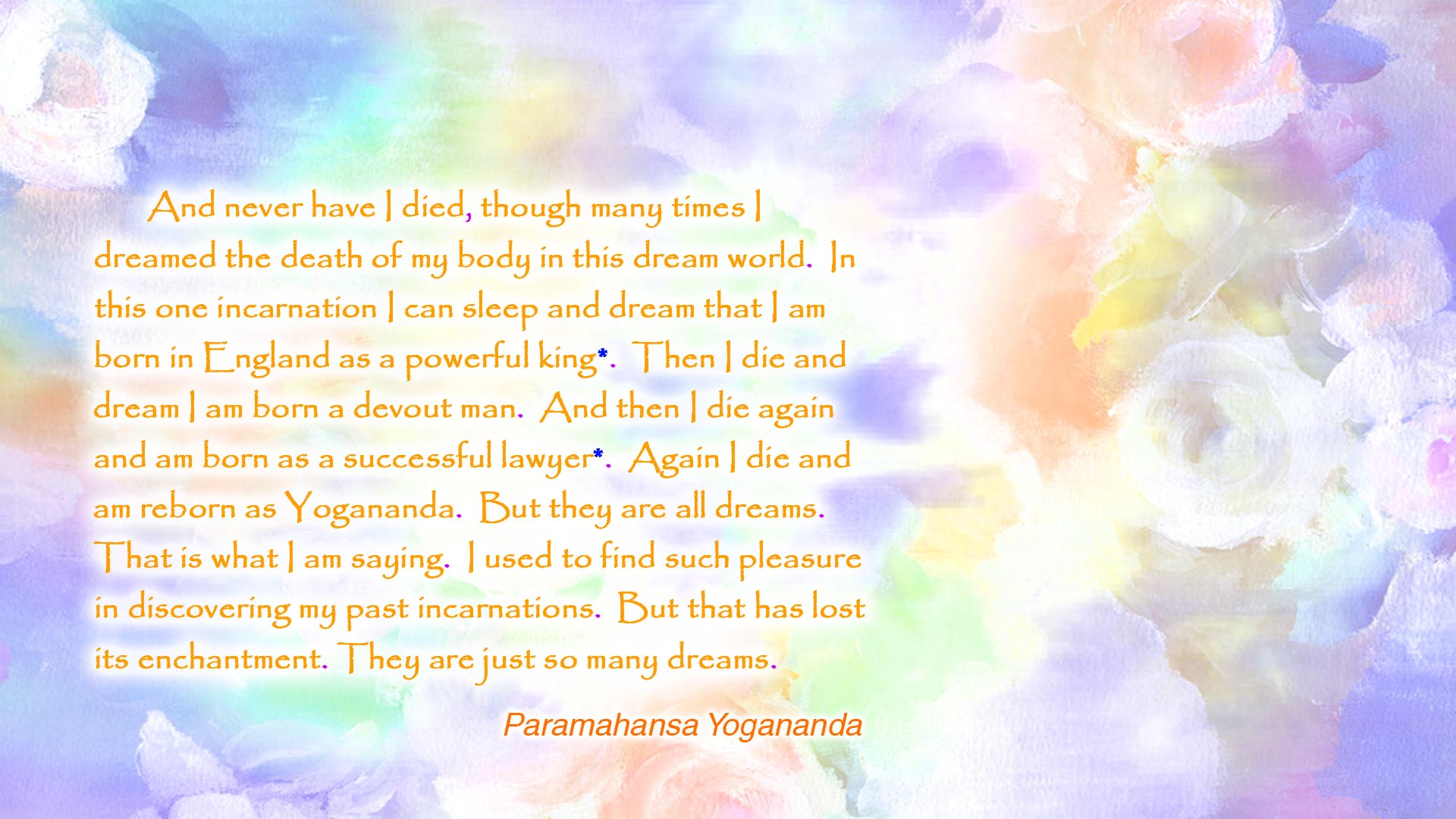 Yogananda dreams incarnations wallpaper